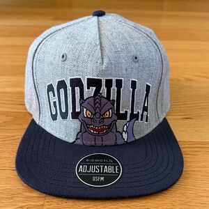 Godzilla Bioworld Snapback Hat Gray Blue